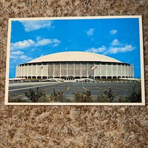 Vintage Postcard The Astrodome Houston TX Sports Stadium 1968 Astrocard